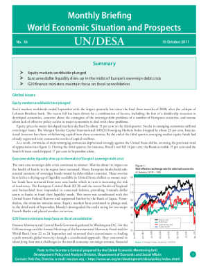 Monthly Briefing on the World Economic Situation and Prospects, No. 36