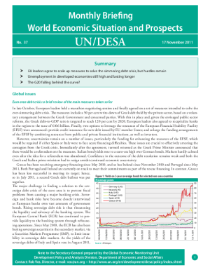 Monthly Briefing on the World Economic Situation and Prospects, No. 37