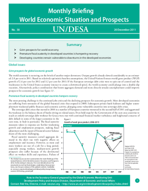 Monthly Briefing on the World Economic Situation and Prospects, No. 38