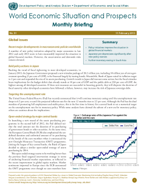 Monthly Briefing on the World Economic Situation and Prospects, No. 51