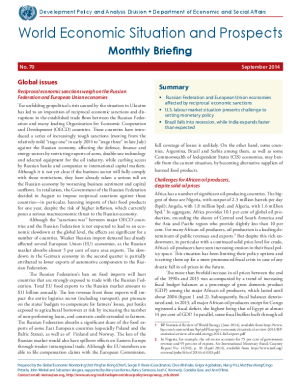Monthly Briefing on the World Economic Situation and Prospects, No. 70