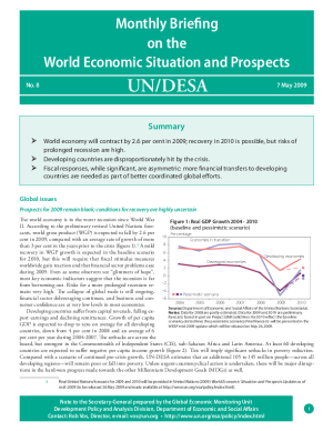 Monthly Briefing on the World Economic Situation and Prospects, No. 8