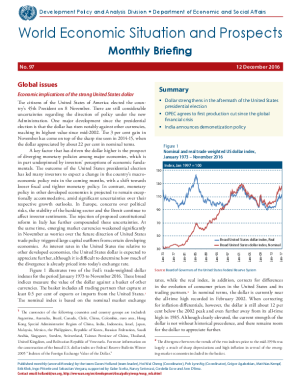 World Economic Situation And Prospects: December 2016 Briefing, No. 97