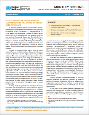World Economic Situation And Prospects: September 2019 Briefing, No. 130